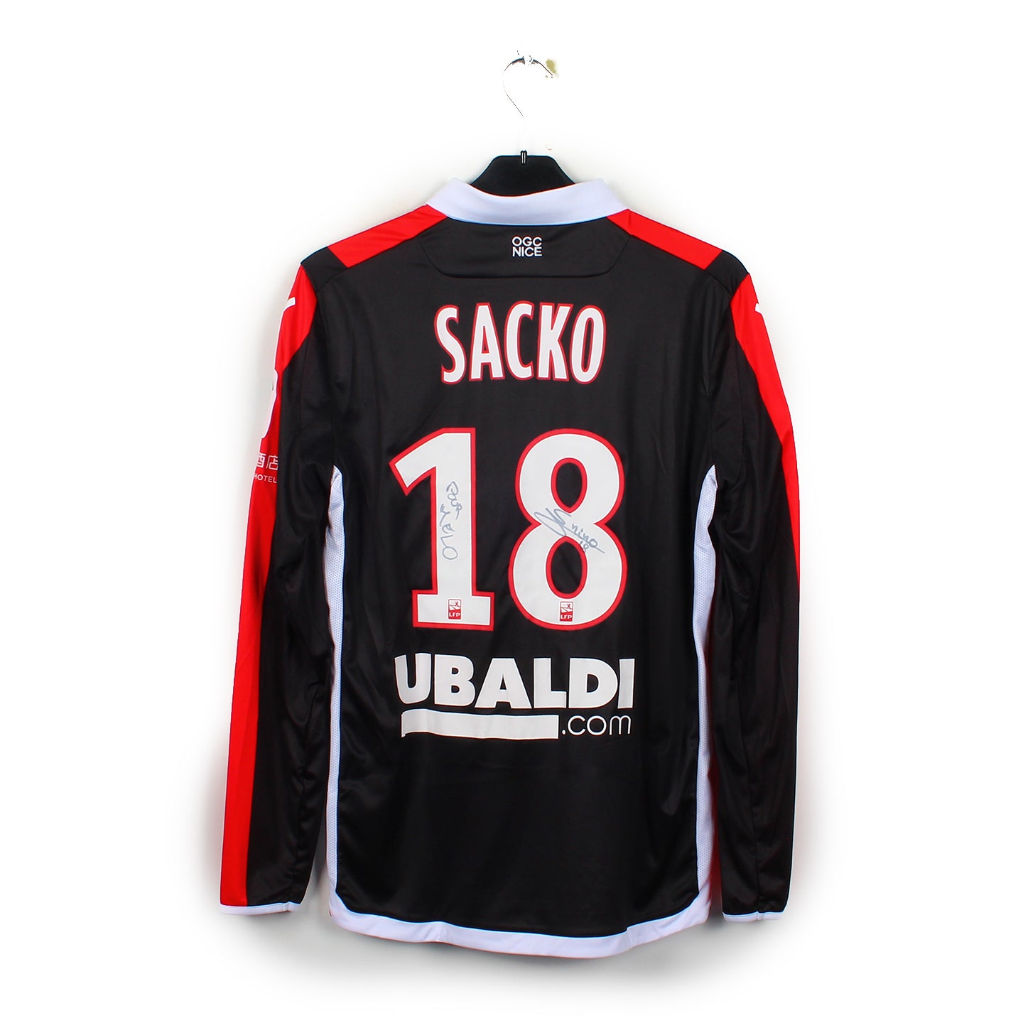 2017/18 - Nice OGC - Sacko #18 (M) [MATCH ISSUE] *signé*