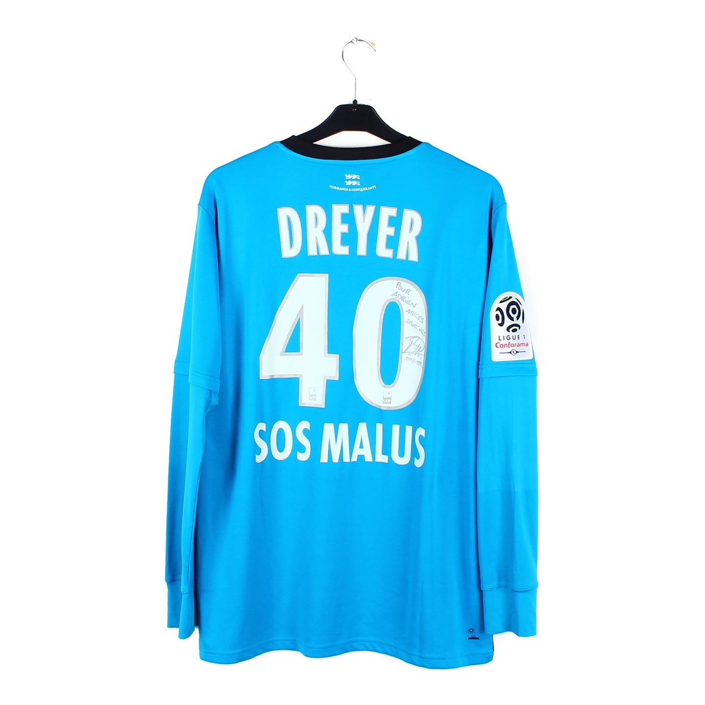 2017/18 - Stade Malherbe Caen - Dreyer #40 (XL) [MATCH ISSUE] *signé*