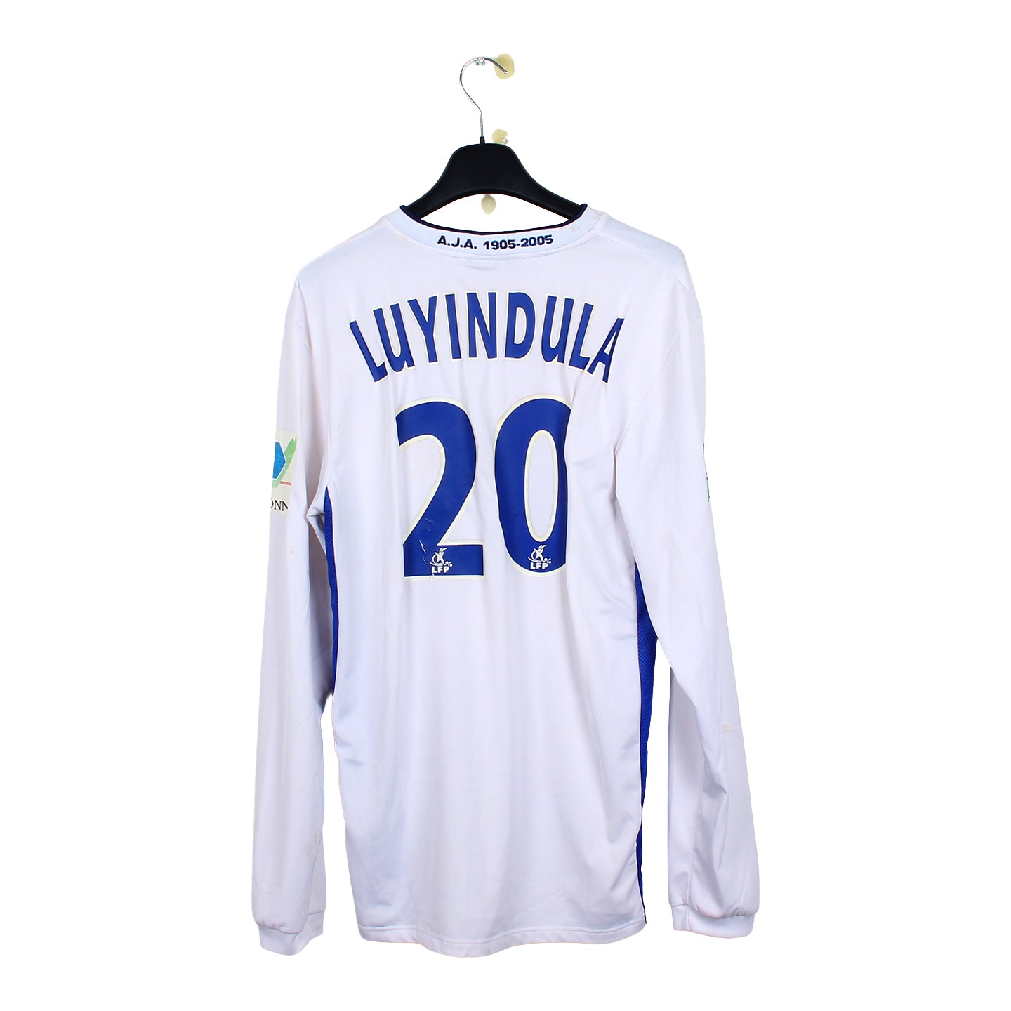 2005/06 - Auxerre - Luyindula #20 (L) [WORN]