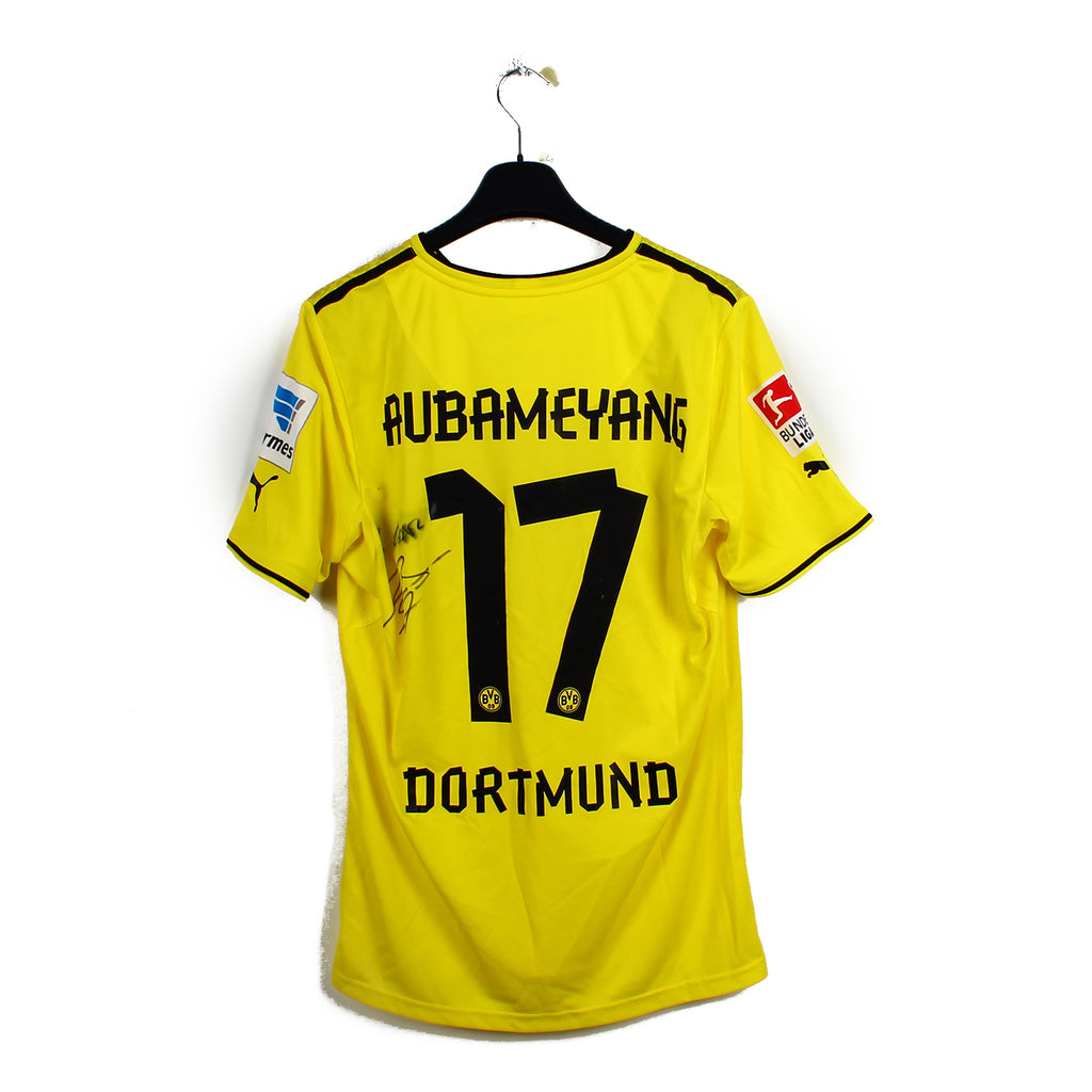 2013/14 - Dortmund - Aubameyang #17 (L) [MATCH ISSUE] *signé*