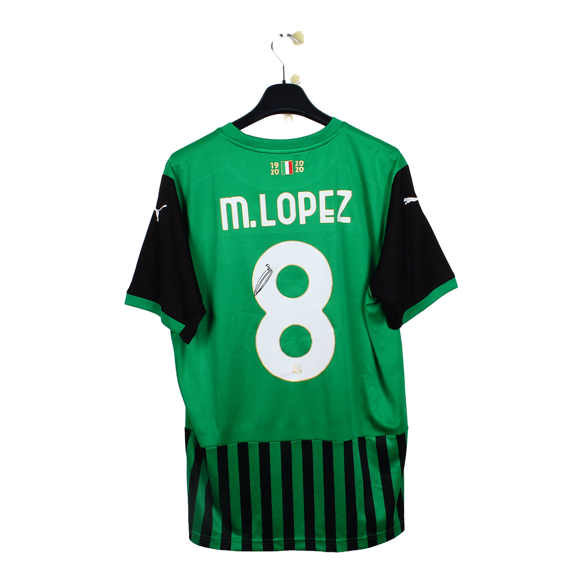2020/21 - Sassuolo - Lopez #8 (L) *centenaire* *signé*