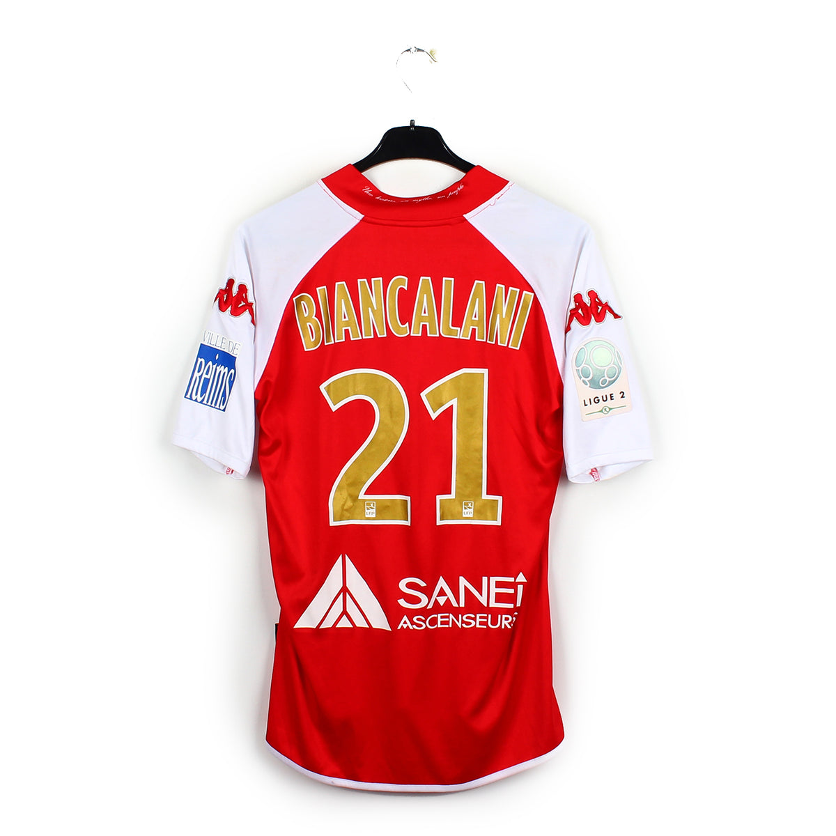 2010/11 - Stade de Reims - Biancalani #21 (L) [MATCH ISSUE]