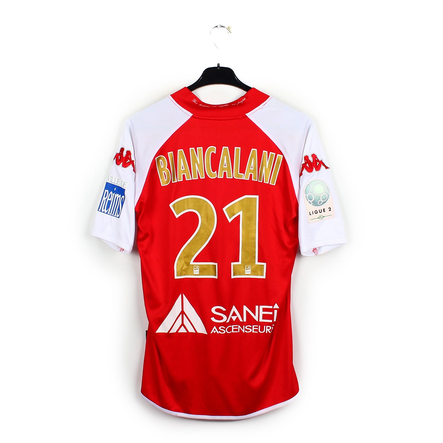 2010/11 - Stade de Reims - Biancalani #21 (L) [MATCH ISSUE]