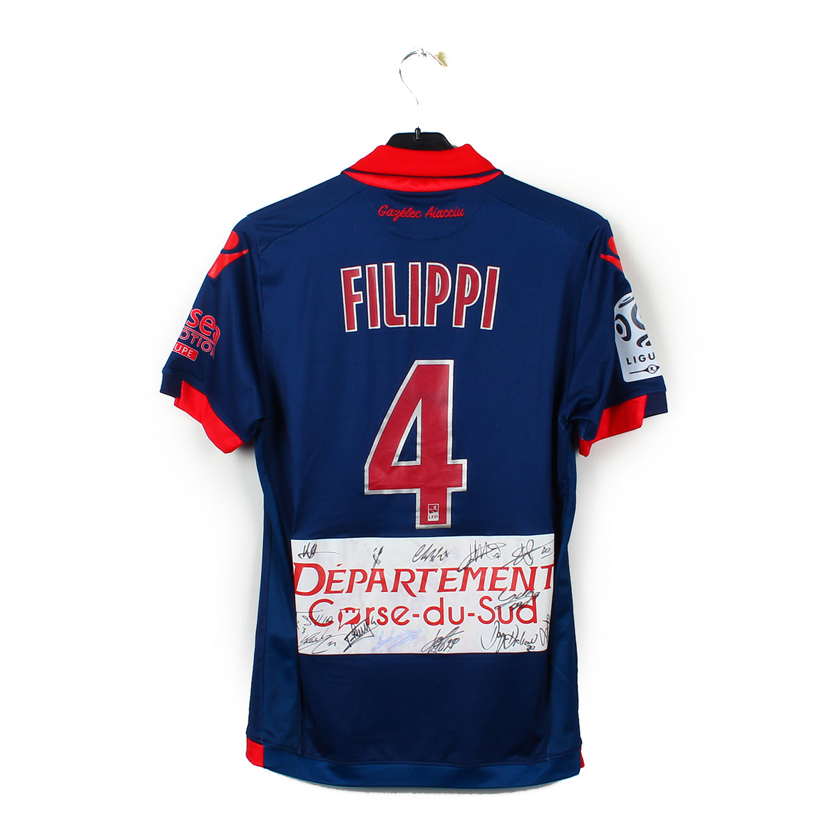 2015/16 - Gazelec Ajaccio - Filippi #4 (L) [MATCH ISSUE] *signé*