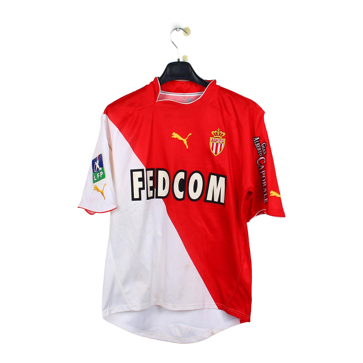 2003/04 - AS Monaco - Giuly #8 (M) [WORN]