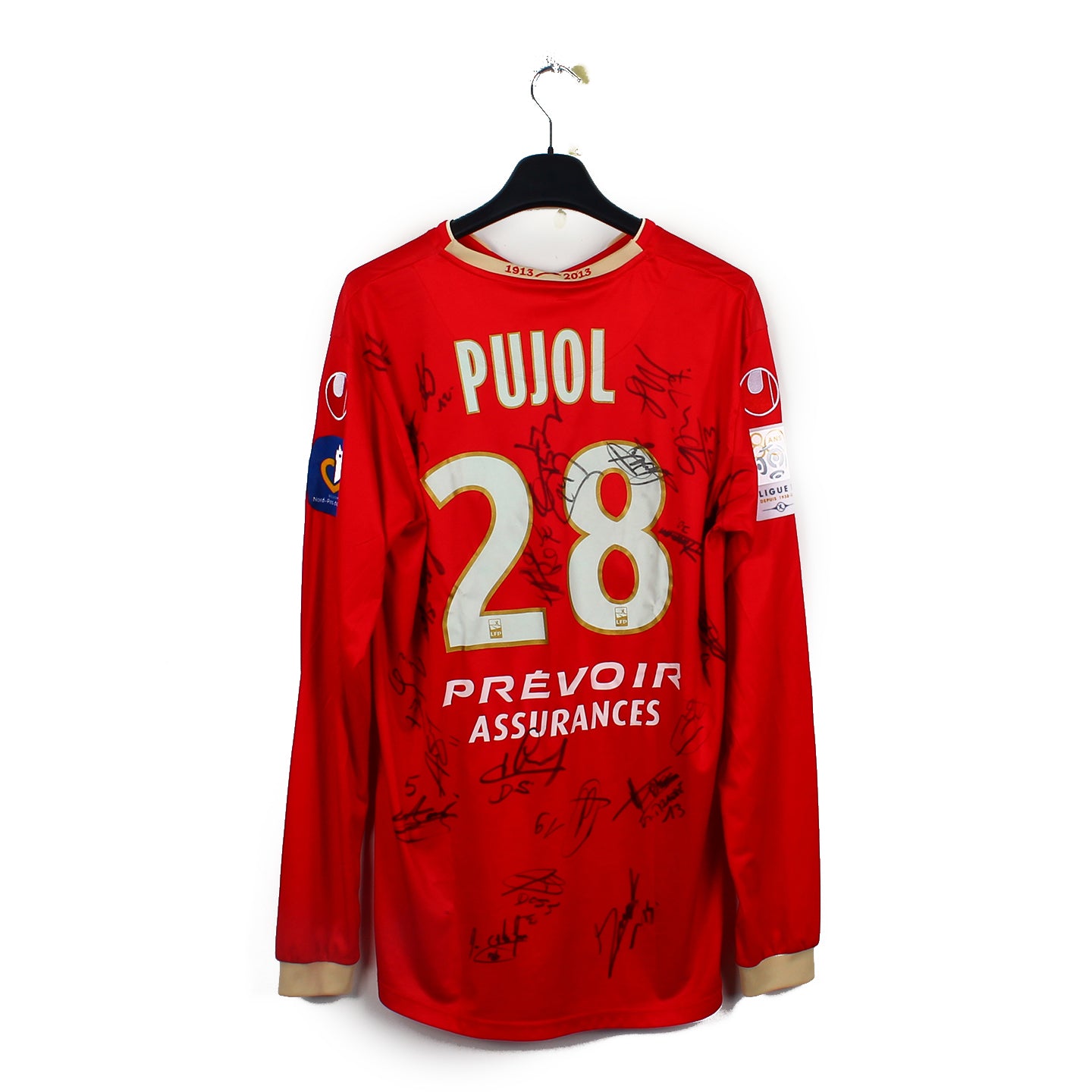 2012/13 - Valenciennes FC - Pujol #28 (L) [MATCH ISSUE] *signé*