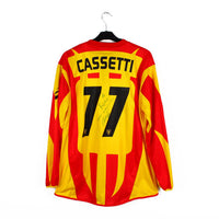 2005/06 - Lecce - Cassetti #77 (2XL) [MATCH ISSUE] *signé*