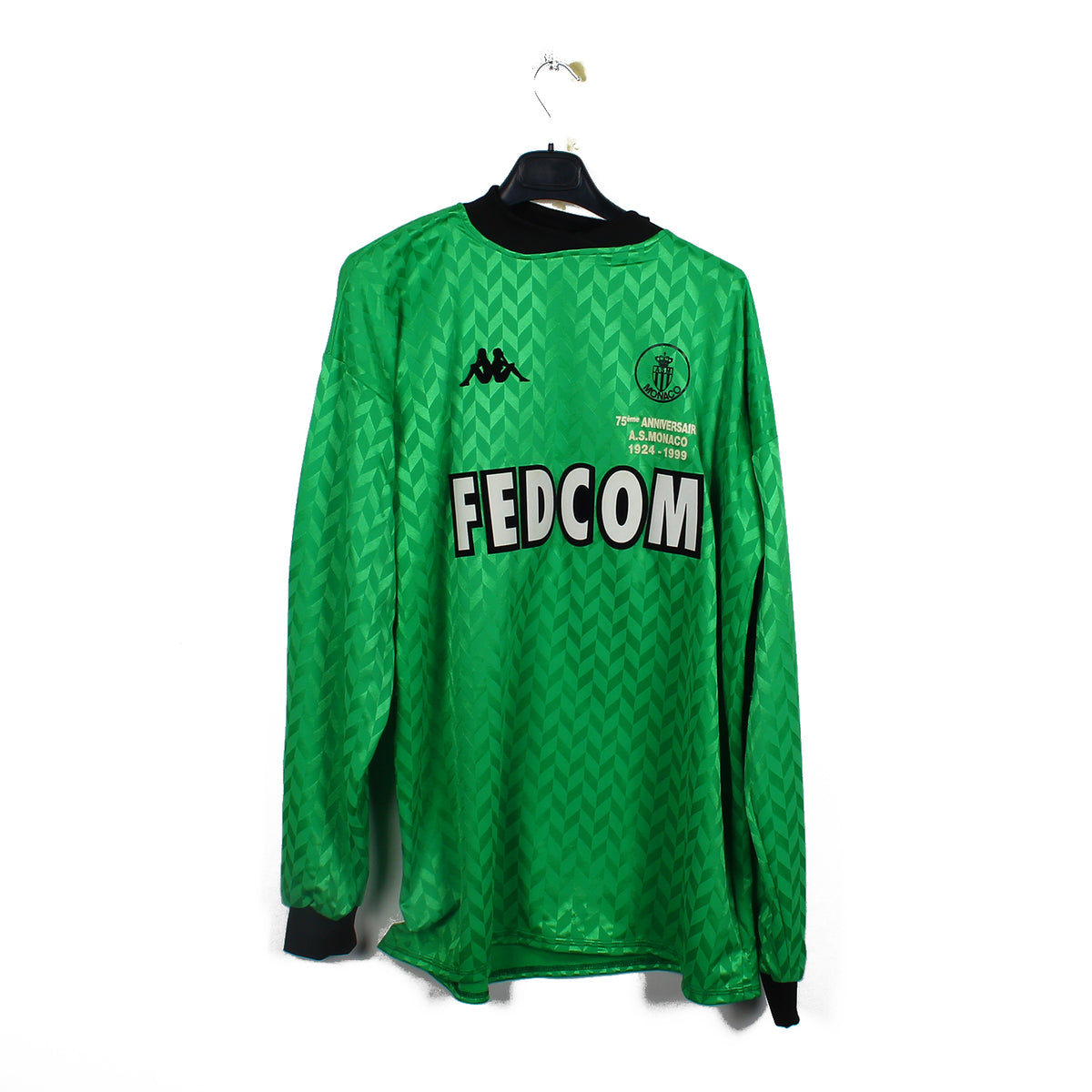 1999/00 - AS Monaco #16 (XL) [MATCH ISSUE vs Egypte] *signé*