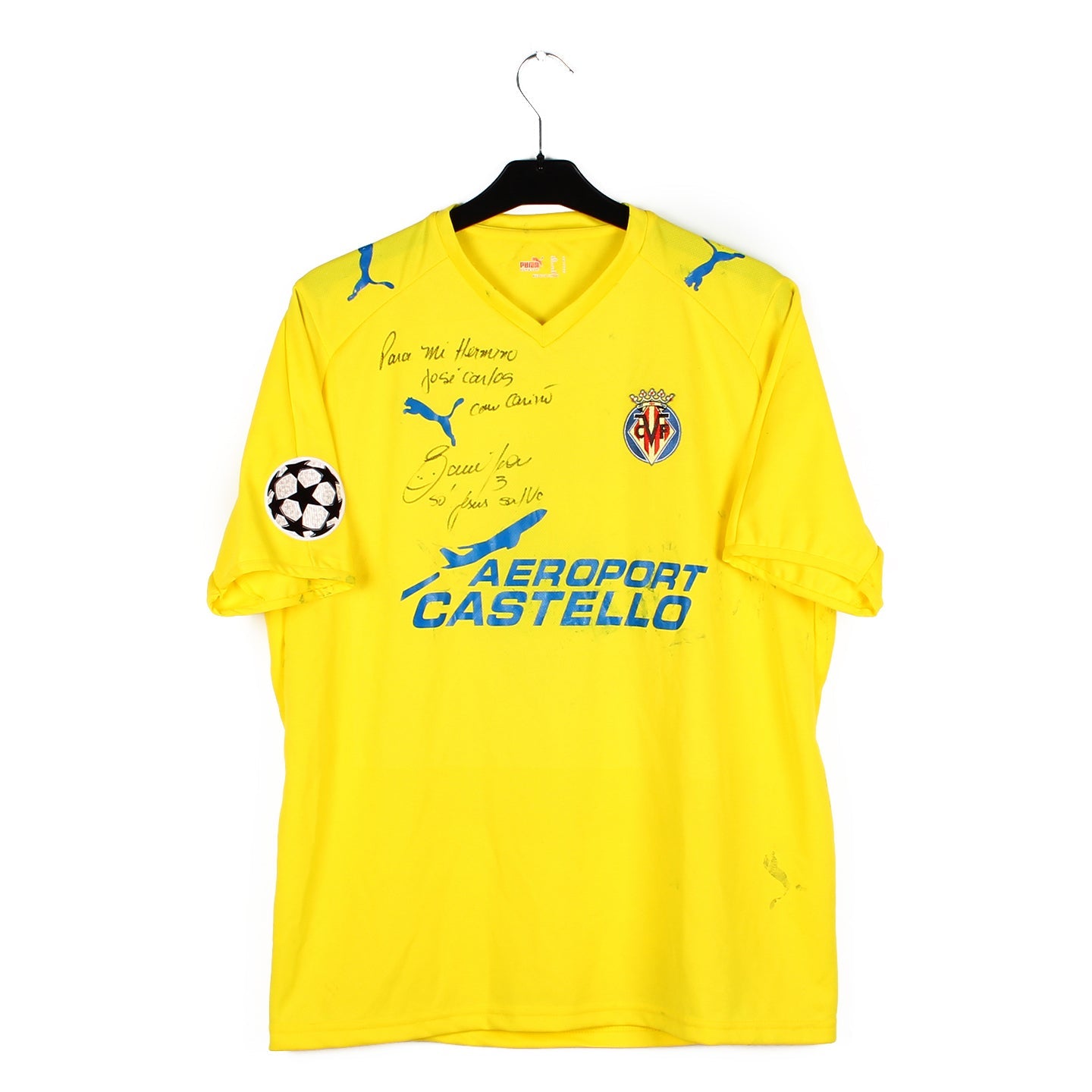2008/09 - Villarreal - Edmilson #3 (L) [MATCH ISSUE] *signé*
