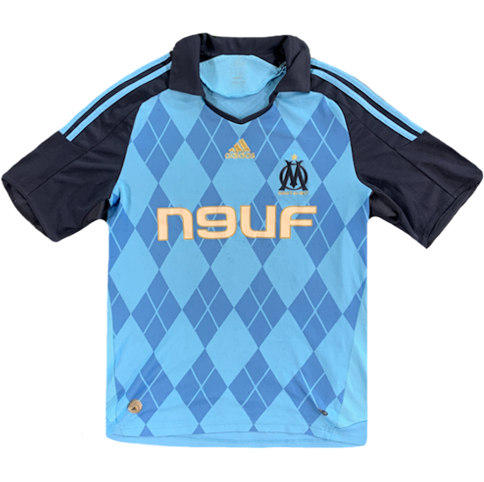 maillot olympique de marseille vintage saison 2008-2009 neuf adidas