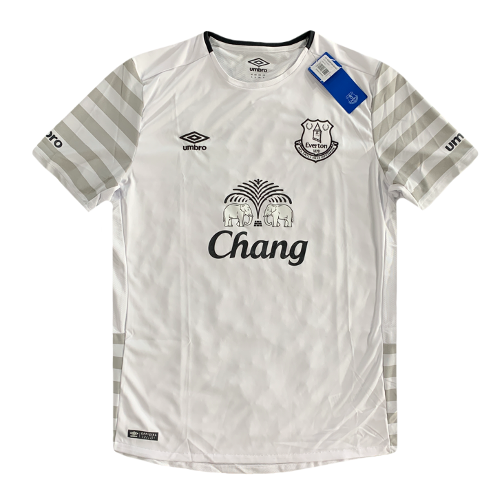 maillot Everton blanc vintage saison 2015-2016 chang umbro